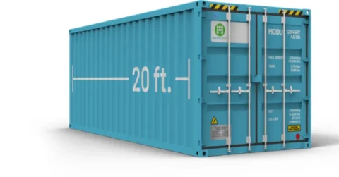 20 foot storage container mockup