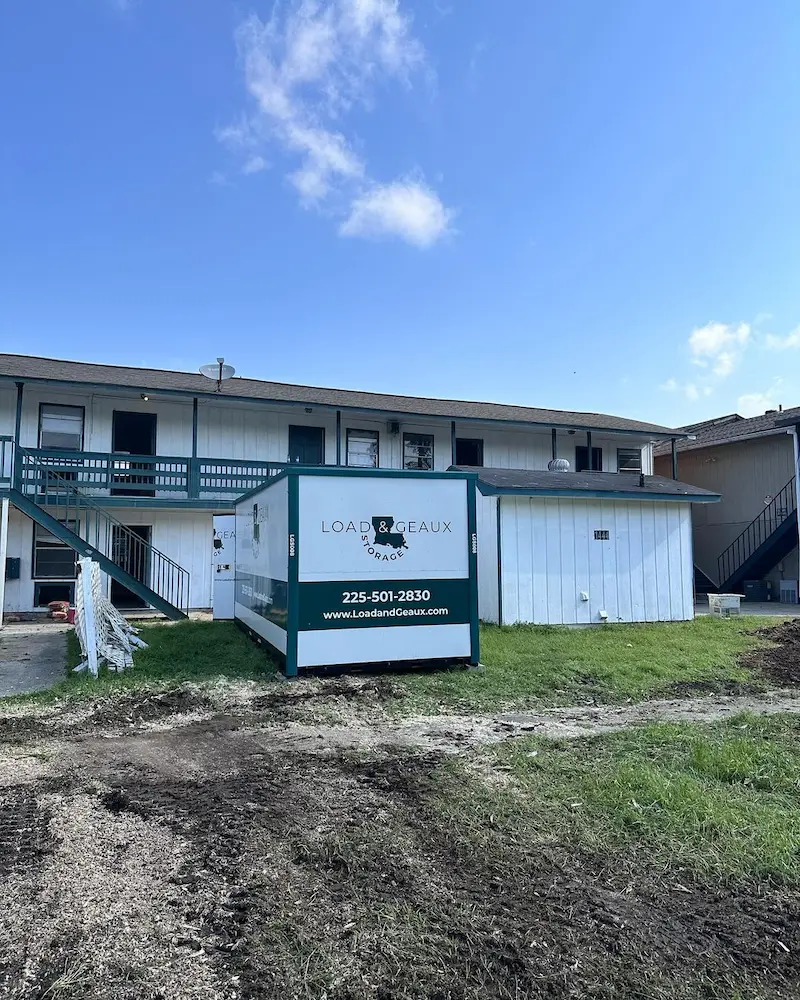 portable storage units for rent in baton rouge outside hotel under construction