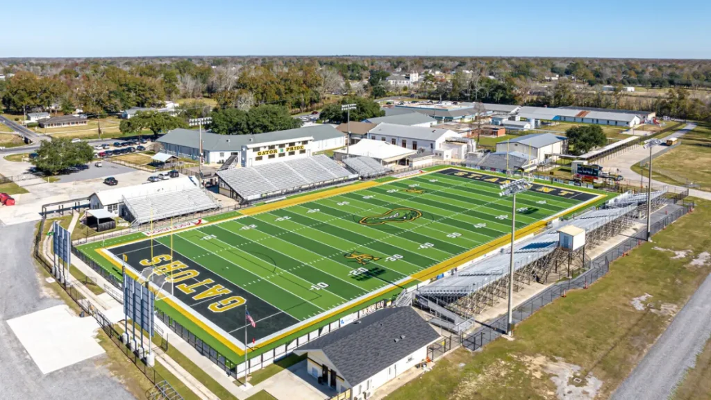 st amant louisiana football field portable storage concept