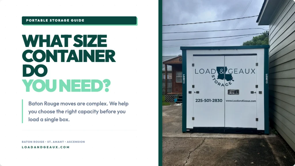 guide what size container do you need