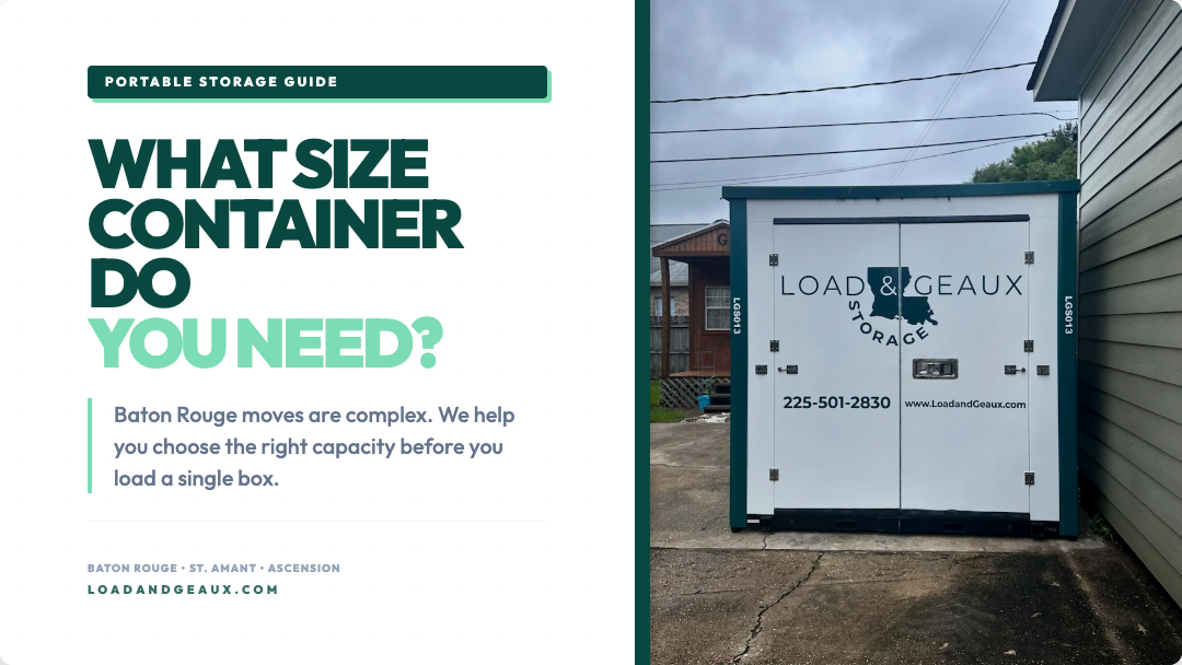 guide what size container do you need